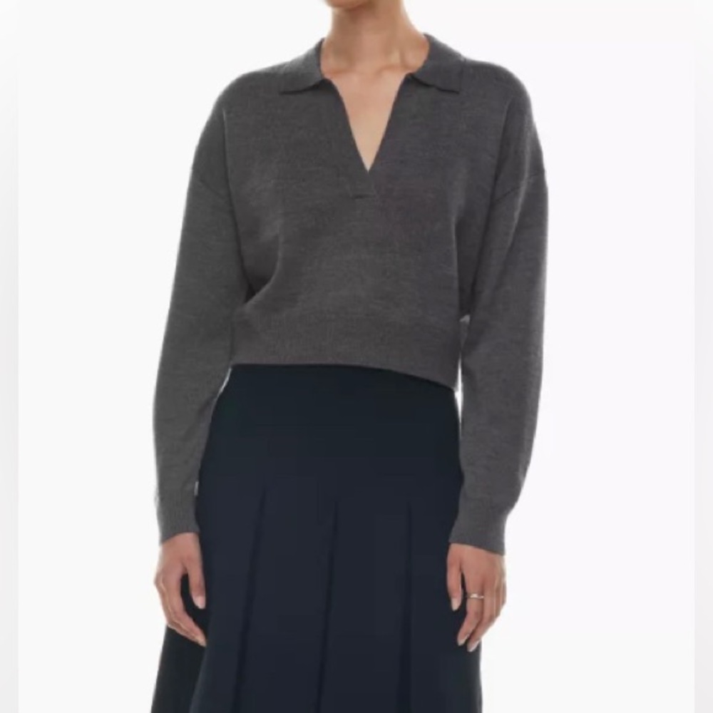 WILFRED Sz S Clara 100% Merino Wool Oversized Soft Long Sleeve Sweater Aritzia